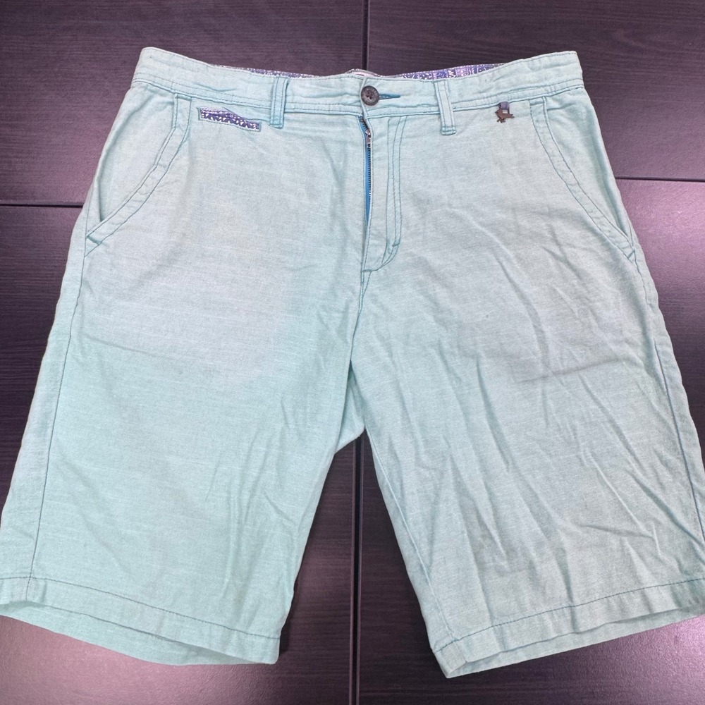 Modern Amusement Shorts Flat‎ Front Casual Walk Shorts Bird Logo Size 32